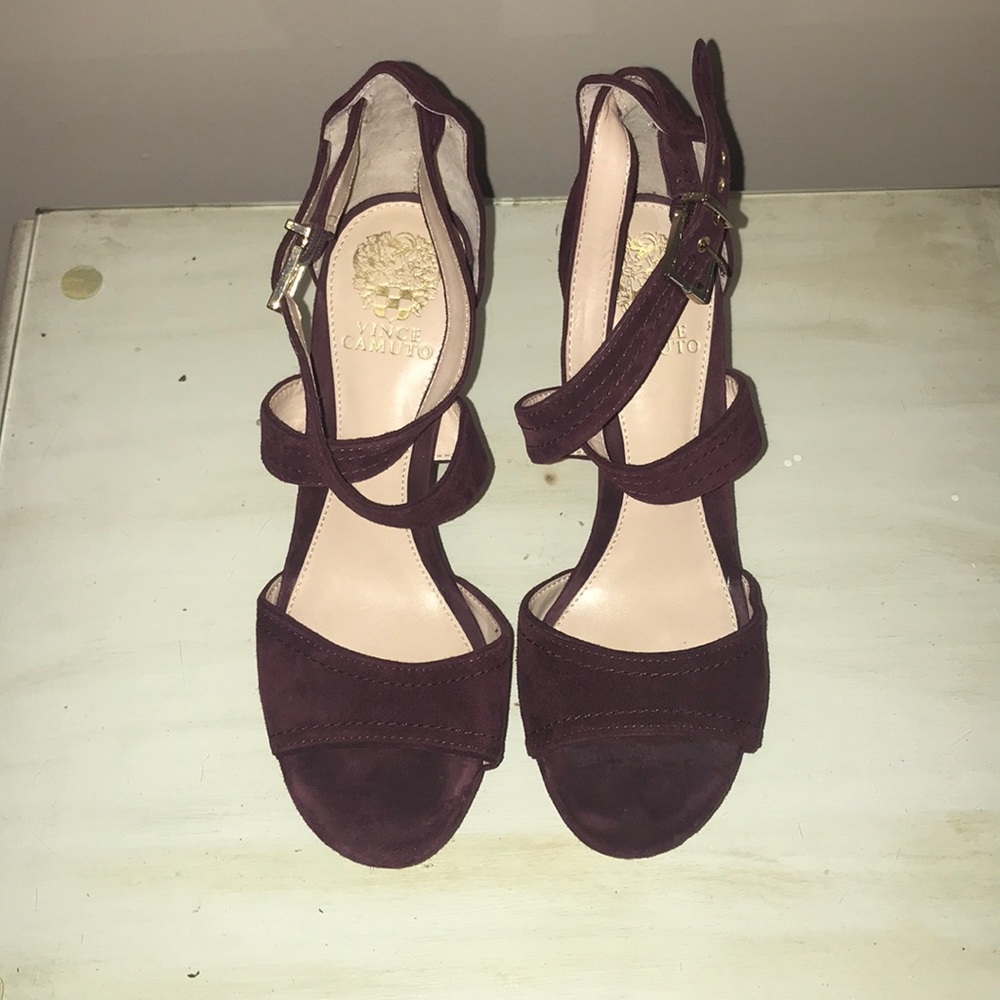 Vince Camuto purple size 8 platform heels